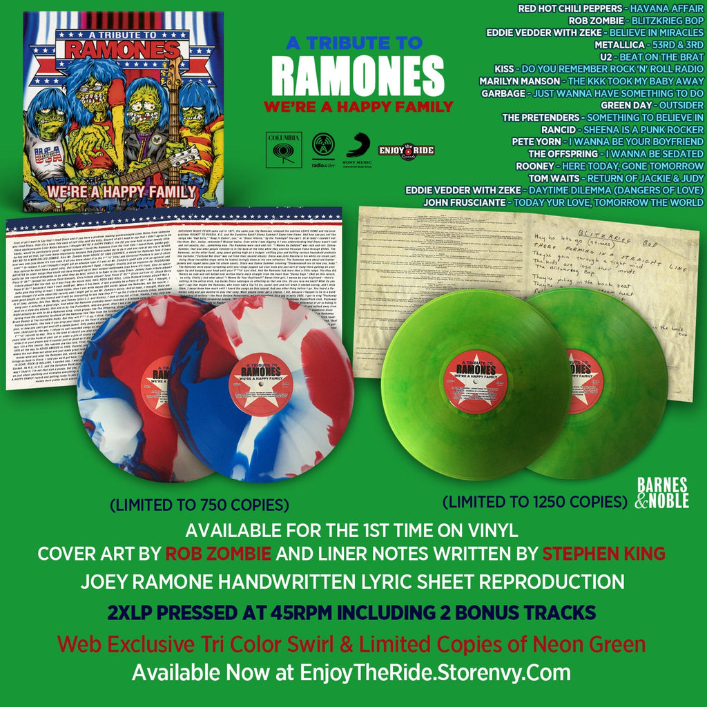 A TRIBUTE TO RAMONES- WE'RE A HAPPY FAMILY 2xLP (ETR055)