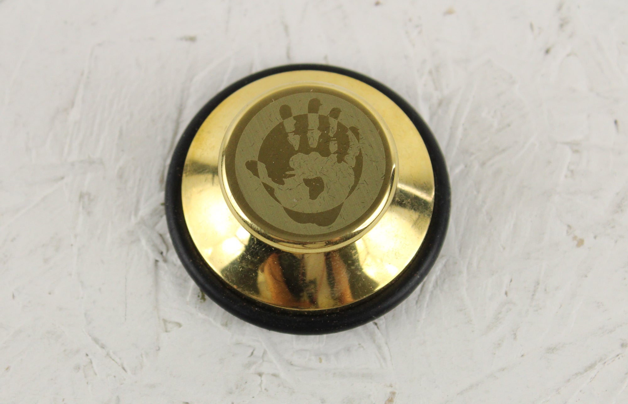 45 vinyl brass adapters (pair in a wooden box) - Vinyl adapters