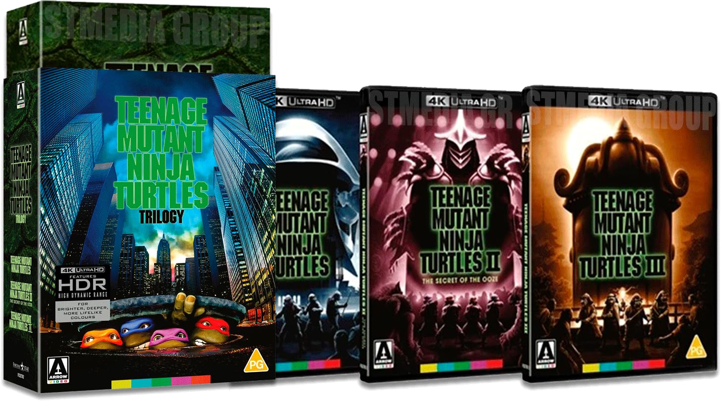 Teenage Mutant Ninja Turtles: Trilogy (Limited Collector's Edition) [3-Disc Set] [4K UHD + Blu-ray] [Region Free] (Staff Pick)