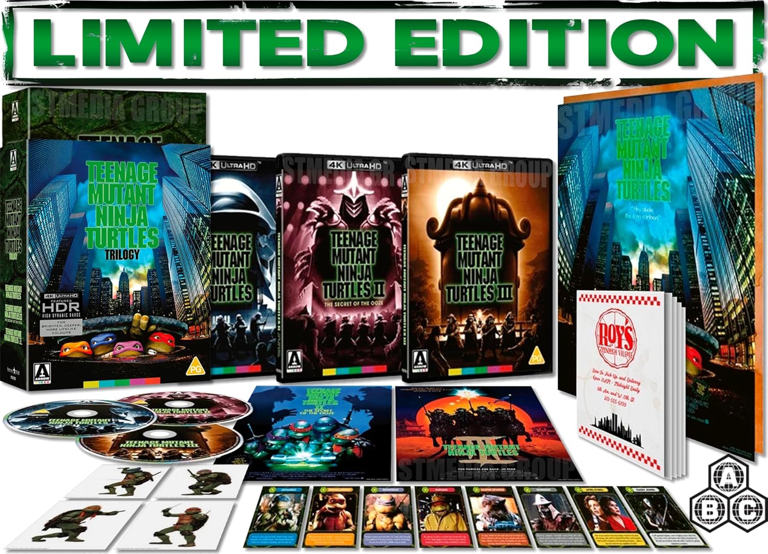 Teenage Mutant Ninja Turtles: Trilogy (Limited Collector's Edition) [3-Disc Set] [4K UHD + Blu-ray] [Region Free] (Staff Pick)