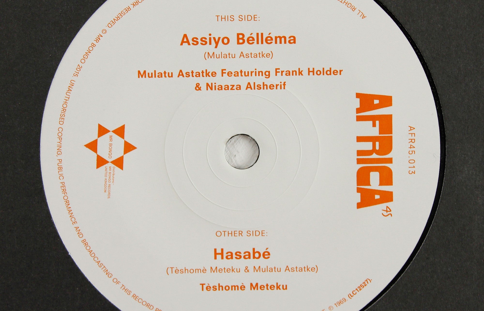 Mulatu Astatke ft. Frank Holder – Assiyo Bellema / Teshome Meteku – Hasabe – 7" Vinyl