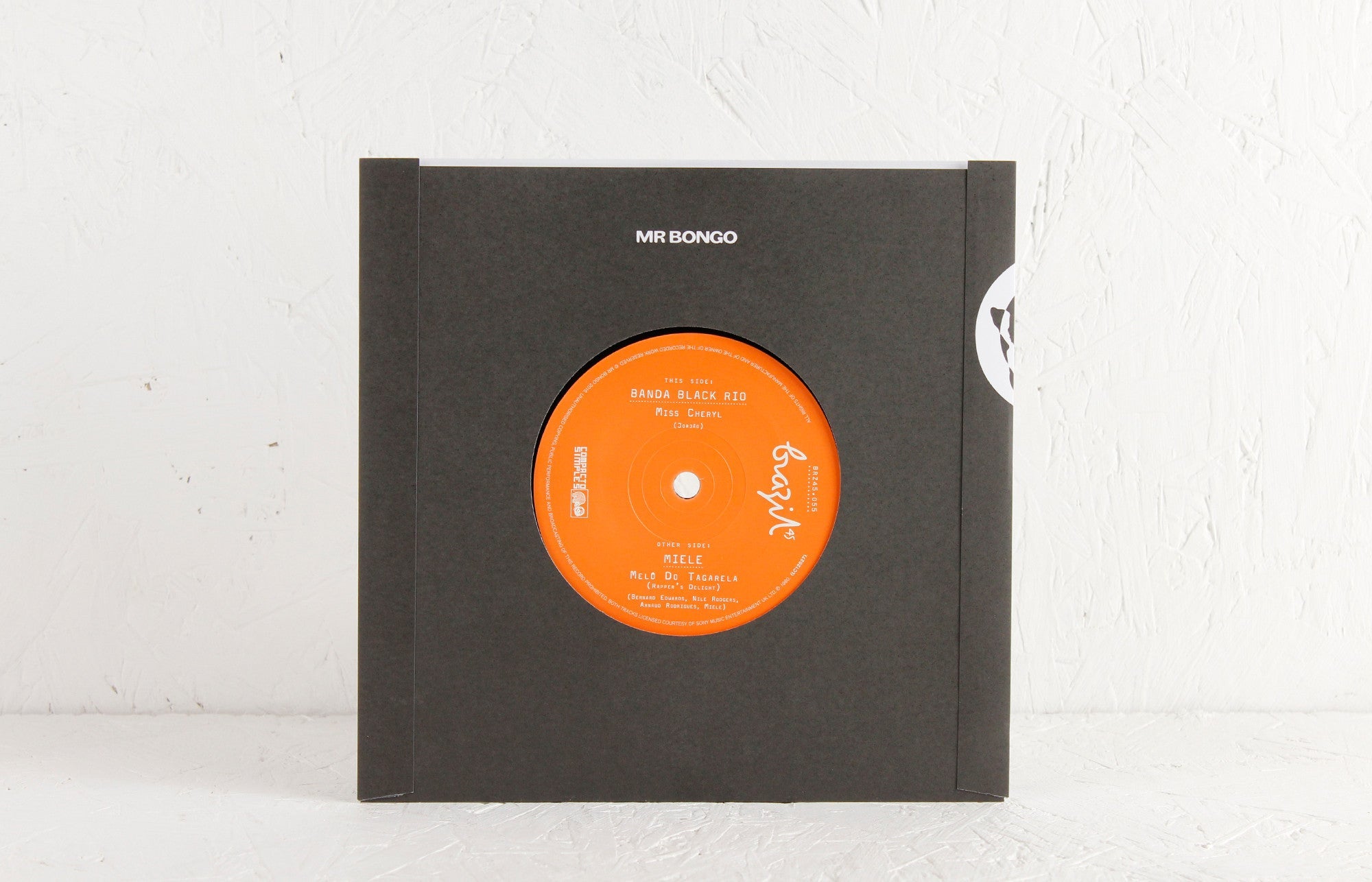 Banda Black Rio – Miss Cheryl / Miele – Melô Do Tagarela (Rapper's Delight) (Instrumental) – 7" Vinyl