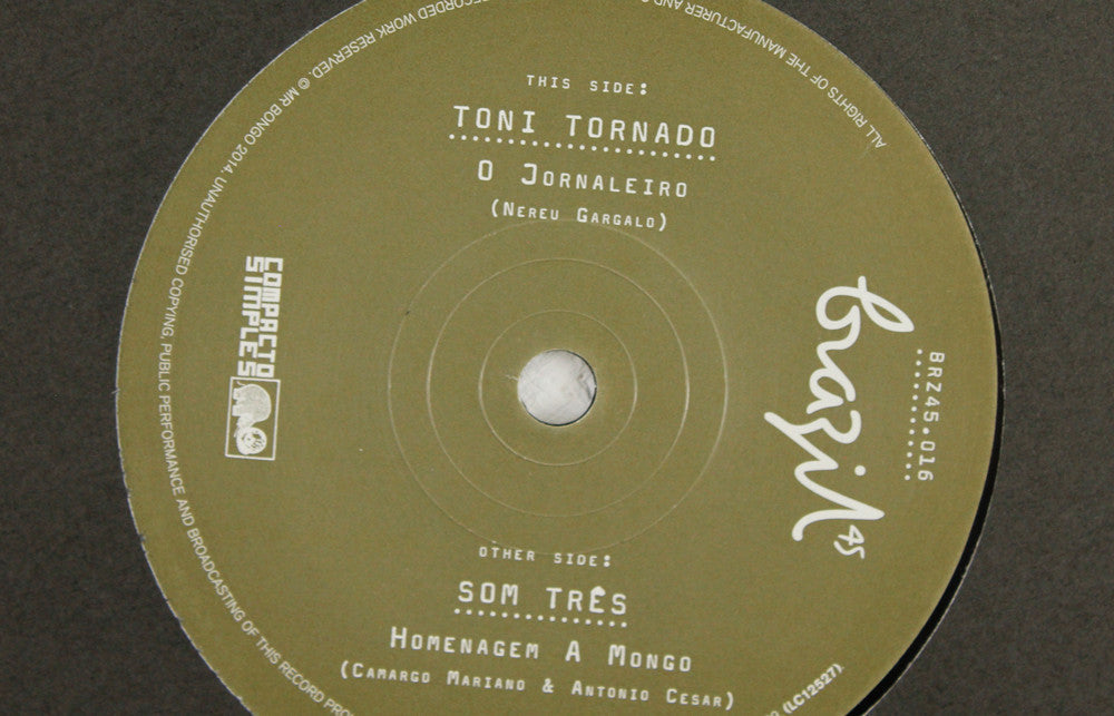 Toni Tornado – O Journaleiro / Som Tres – Homenagem A Mongo – 7" Vinyl