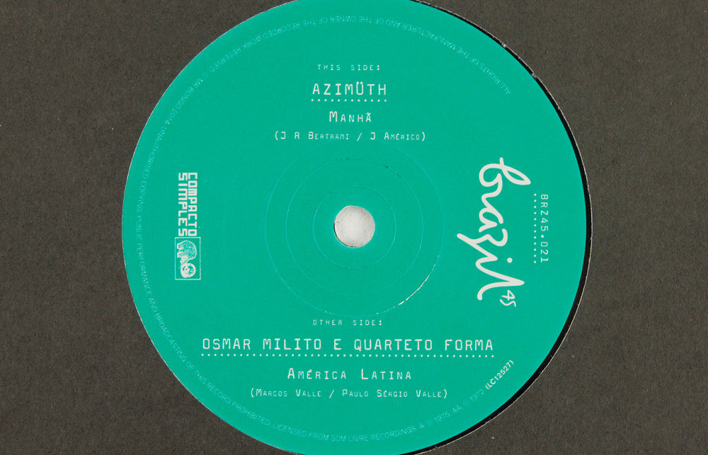 Azimuth – A Manha / Osmar Milito – America Latina – 7" Vinyl