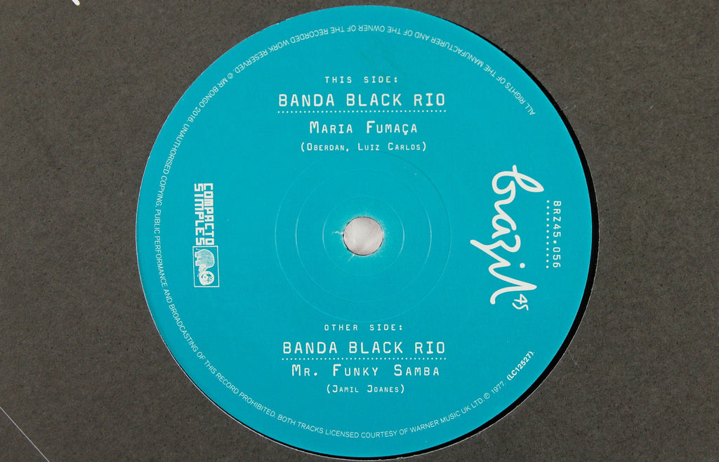 Banda Black Rio – Maria Fumaca / Mr Funky Samba – 7" Vinyl