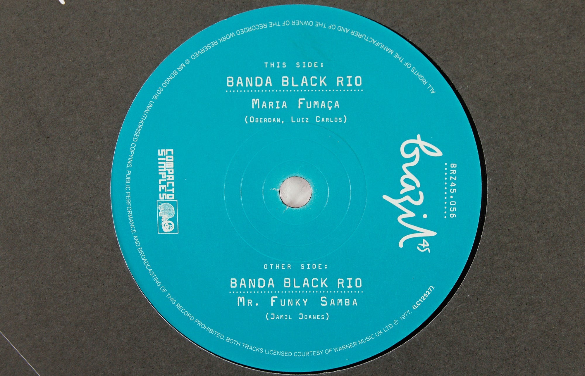 Banda Black Rio – Maria Fumaca / Mr Funky Samba – 7" Vinyl