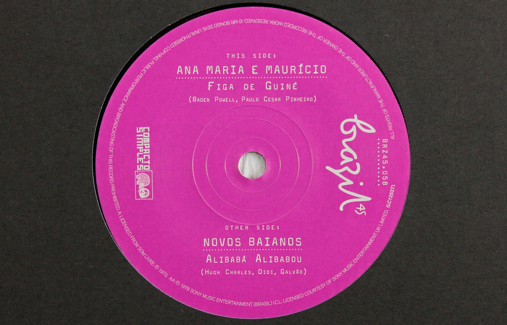 Ana Maria e Maurício – Figa de Guiné / Novos Baianos – Alibabá Alibabou – 7" Vinyl