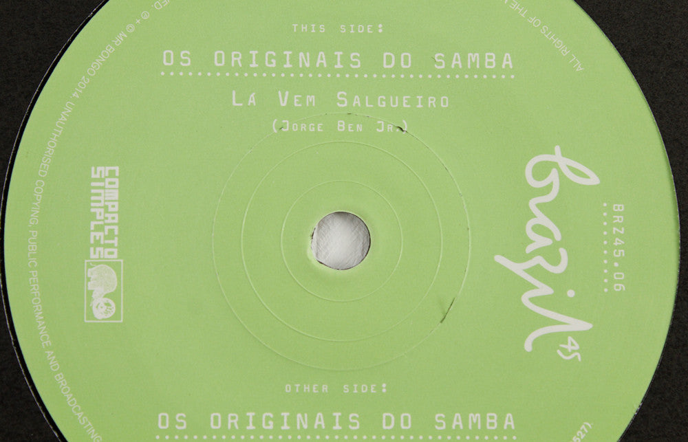 Os Originais do Samba – La Vem Salgueiro / Tenha Fe, Pois Manaha U Lindo Dia Vai Nascer – 7" Vinyl