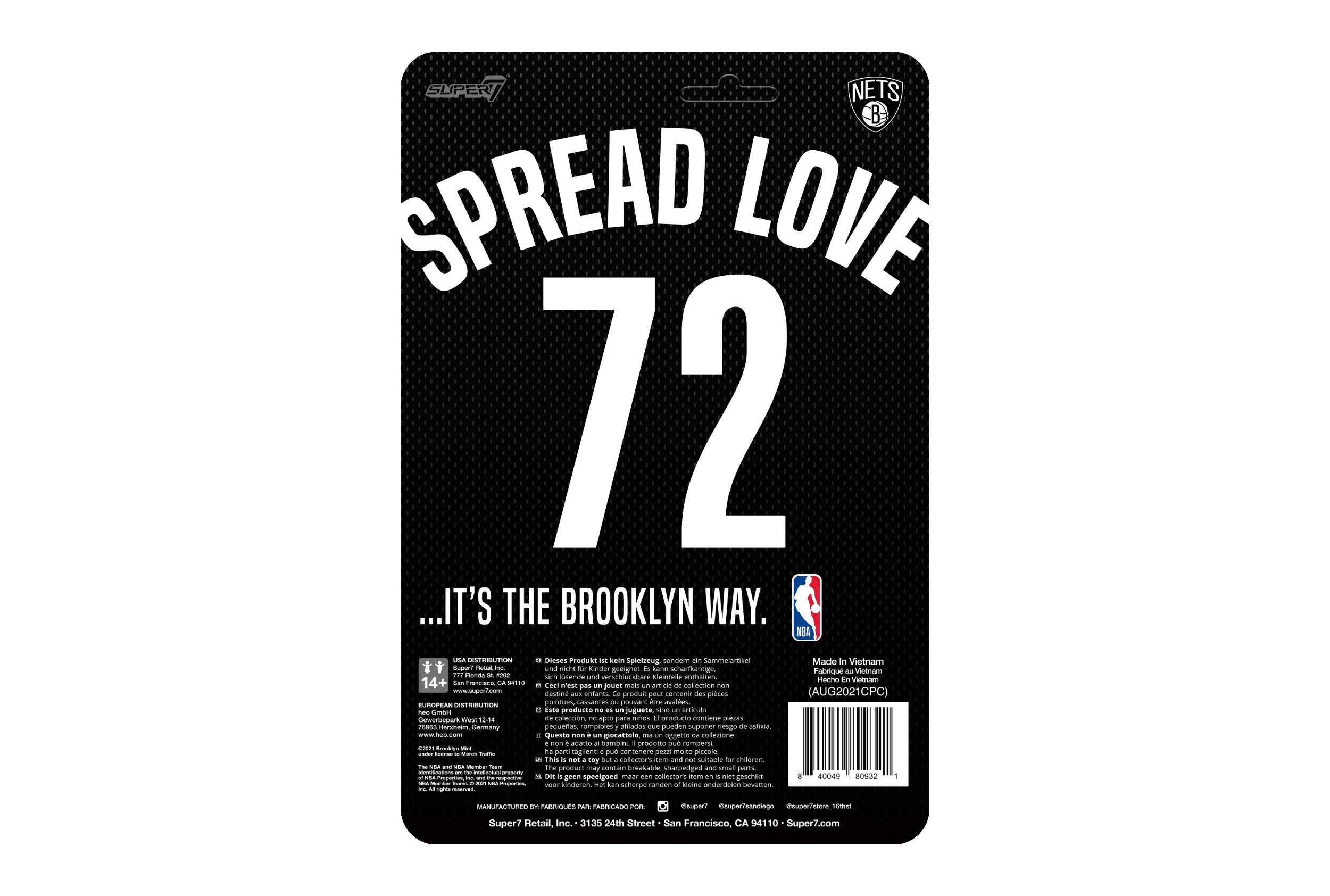 Biggie Brooklyn Jersey ReAction (3.75" Figure)