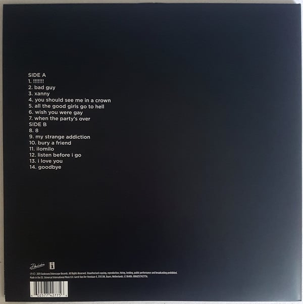 Billie Eilish — When We All Fall Asleep, Where Do We Go? (Yellow)