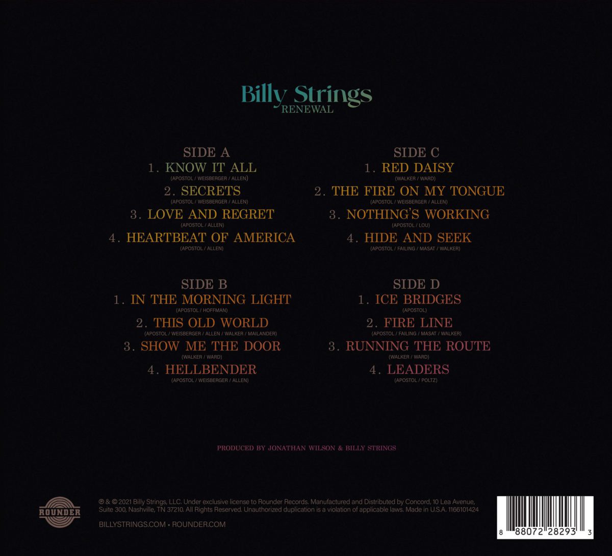 Billy Strings — Renewal (2-LP)