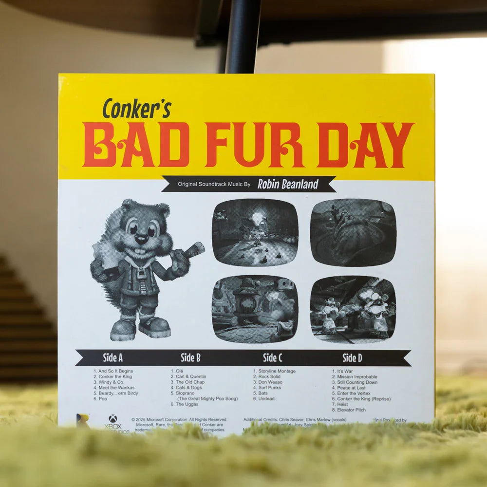 Conker’s Bad Fur Day Vinyl Soundtrack 2xLP Reissue (Distro Title)