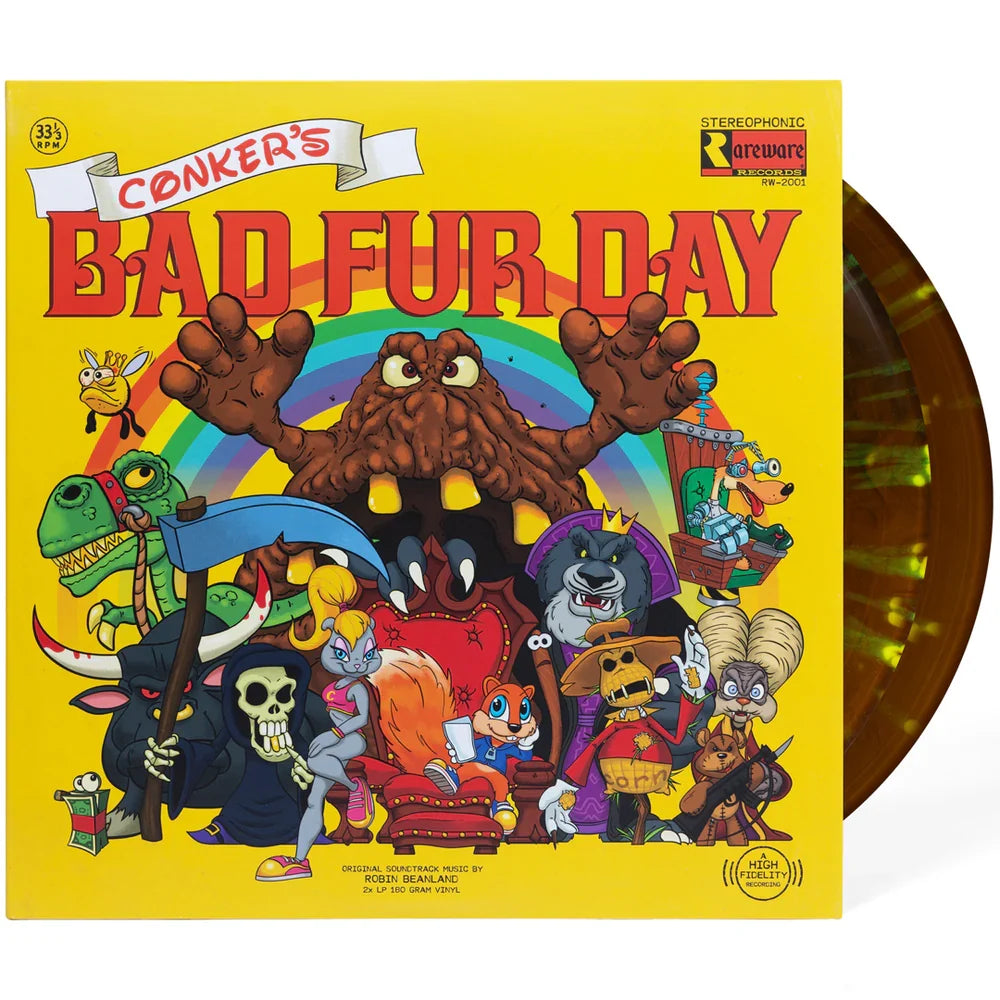 Conker’s Bad Fur Day Vinyl Soundtrack 2xLP Reissue (Distro Title)