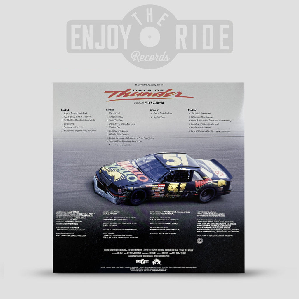 Days of Thunder Score Filled 2xLP Set (Pre-Order)