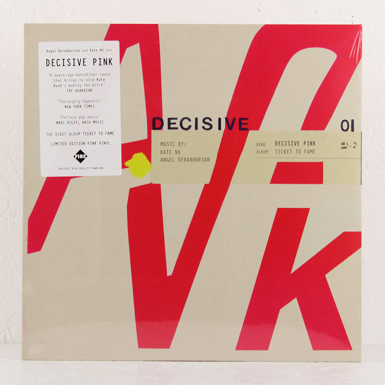 Decisive Pink – Ticket To Fame (Pink Vinyl) – Vinyl LP