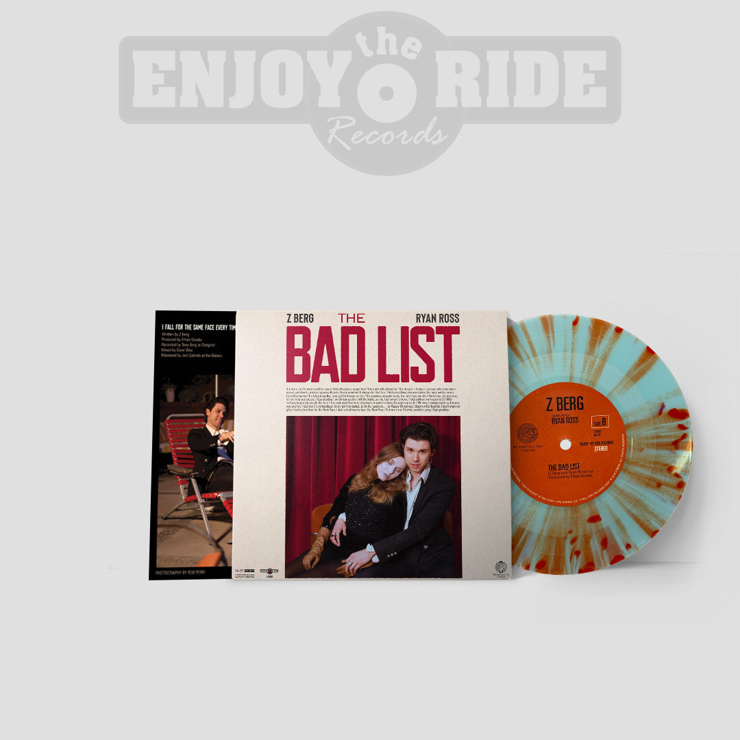 Z Berg & Ryan Ross 7" Vinyl Record- The Bad List/I Go To Sleep/I Fall For The Same Face Everytime (ETR092)