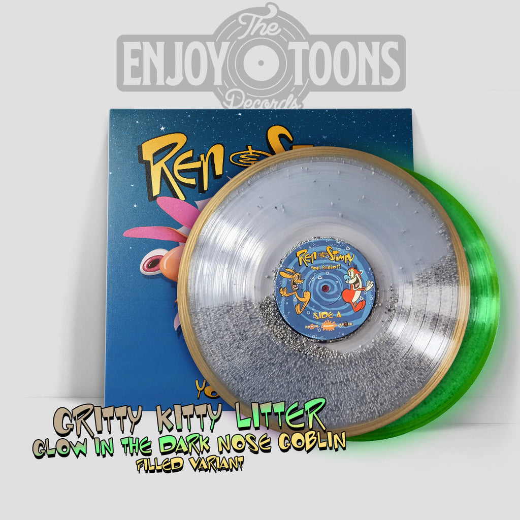 Ren & Stimpy- You Eediot! Gritty Kitty Glow In The Dark FILLED Variant