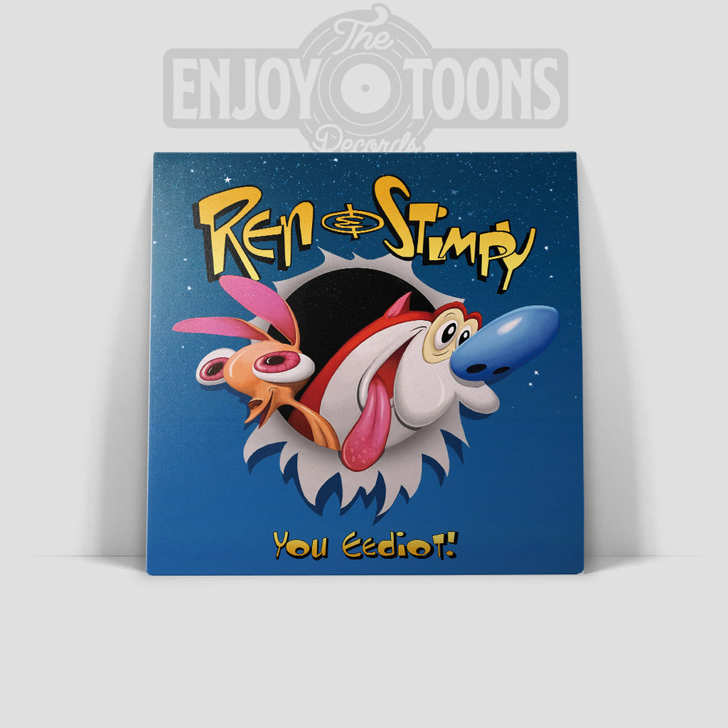 Ren & Stimpy- You Eediot! Gritty Kitty Glow In The Dark FILLED Variant