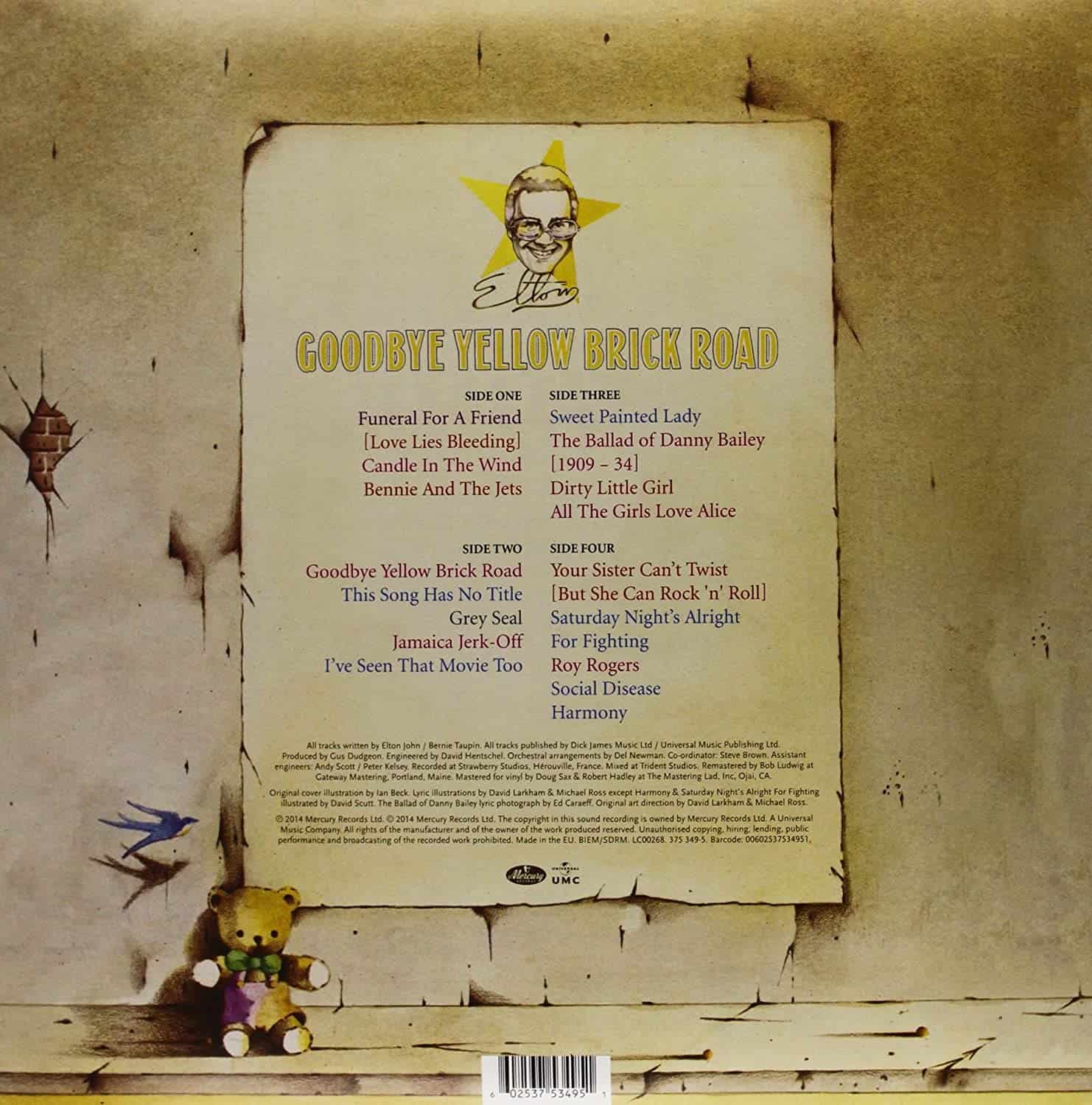 Elton John — Goodbye Yellow Brick Road (2-LP)