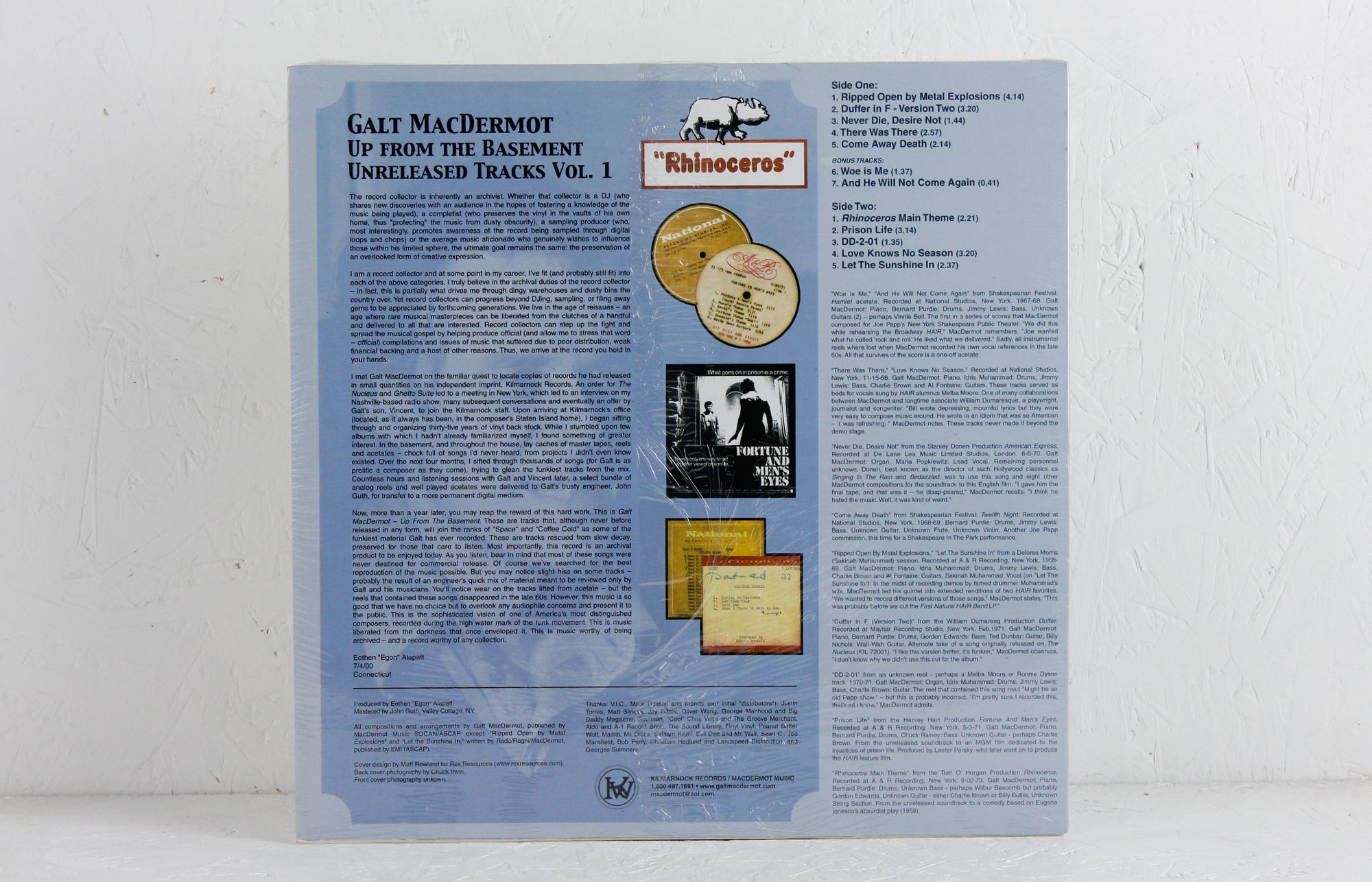 Up From The Basement: Unreleased Tracks Vol. 1 – Vinyl LP