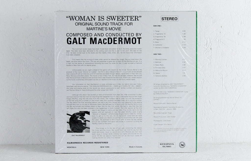 Woman Is Sweeter – Vinyl LP