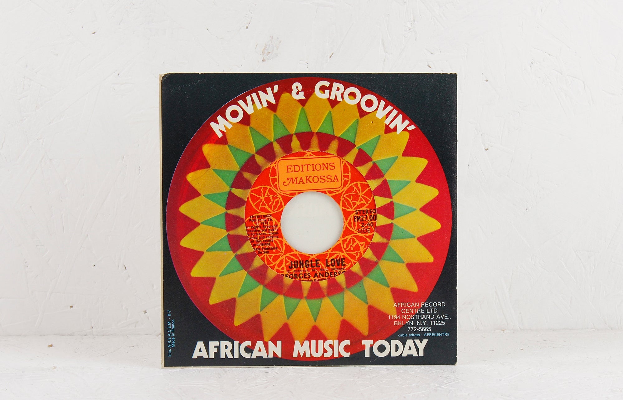 Jungle Love / Fou De Toi – Vinyl 7"
