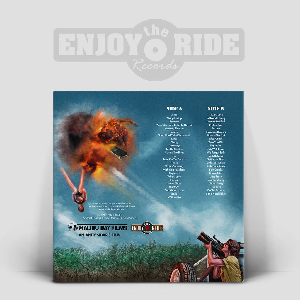 Hard Ticket To Hawaii Soundtrack: An Andy Sidaris Film Sand & Razor Blade FILLED Variant