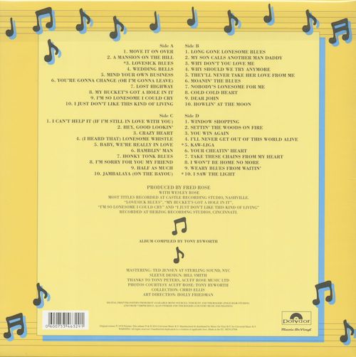 Hank Williams — 40 Greatest Hits (2-LP)