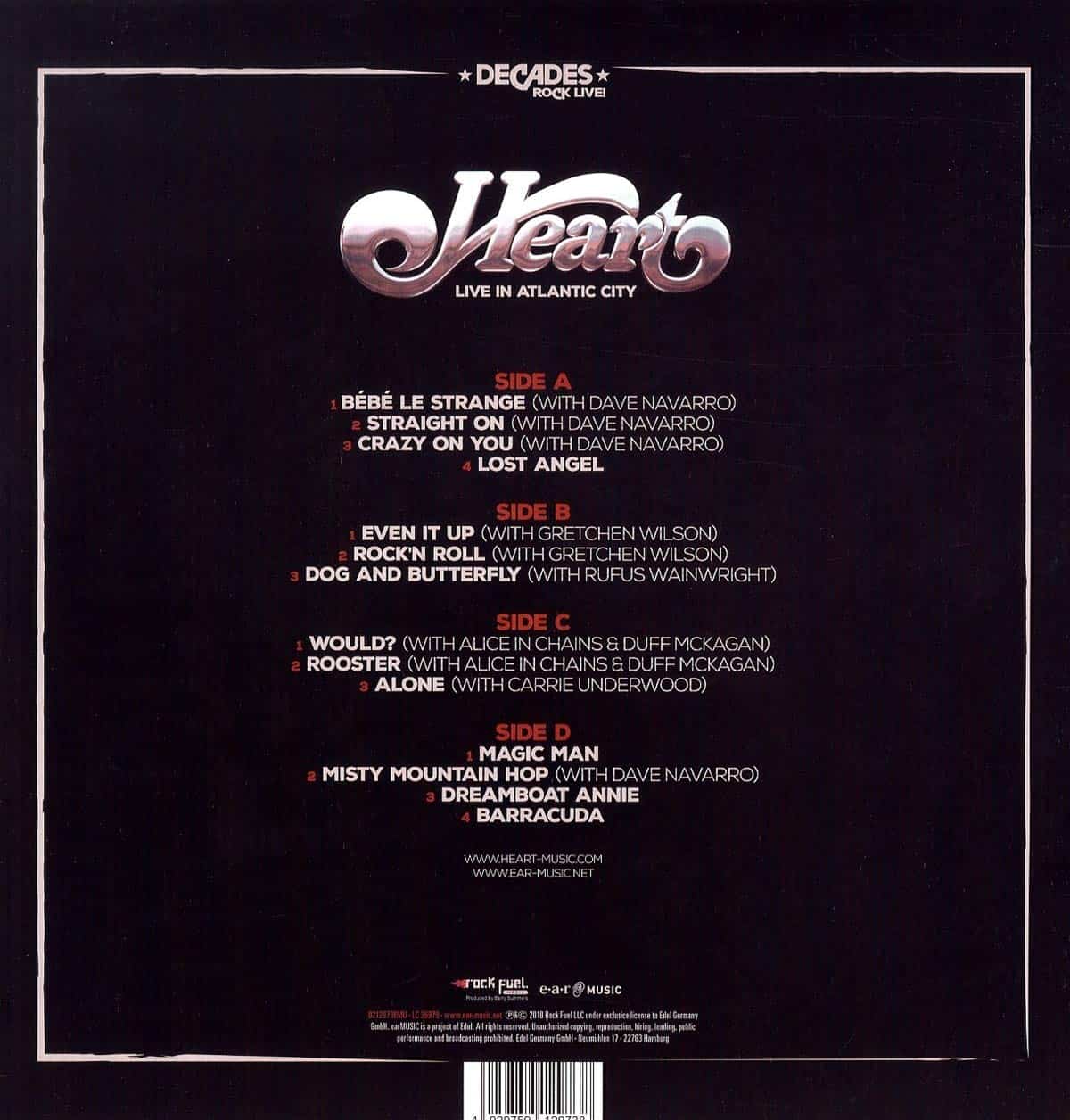 Heart — Live In Atlantic City (2-LP)