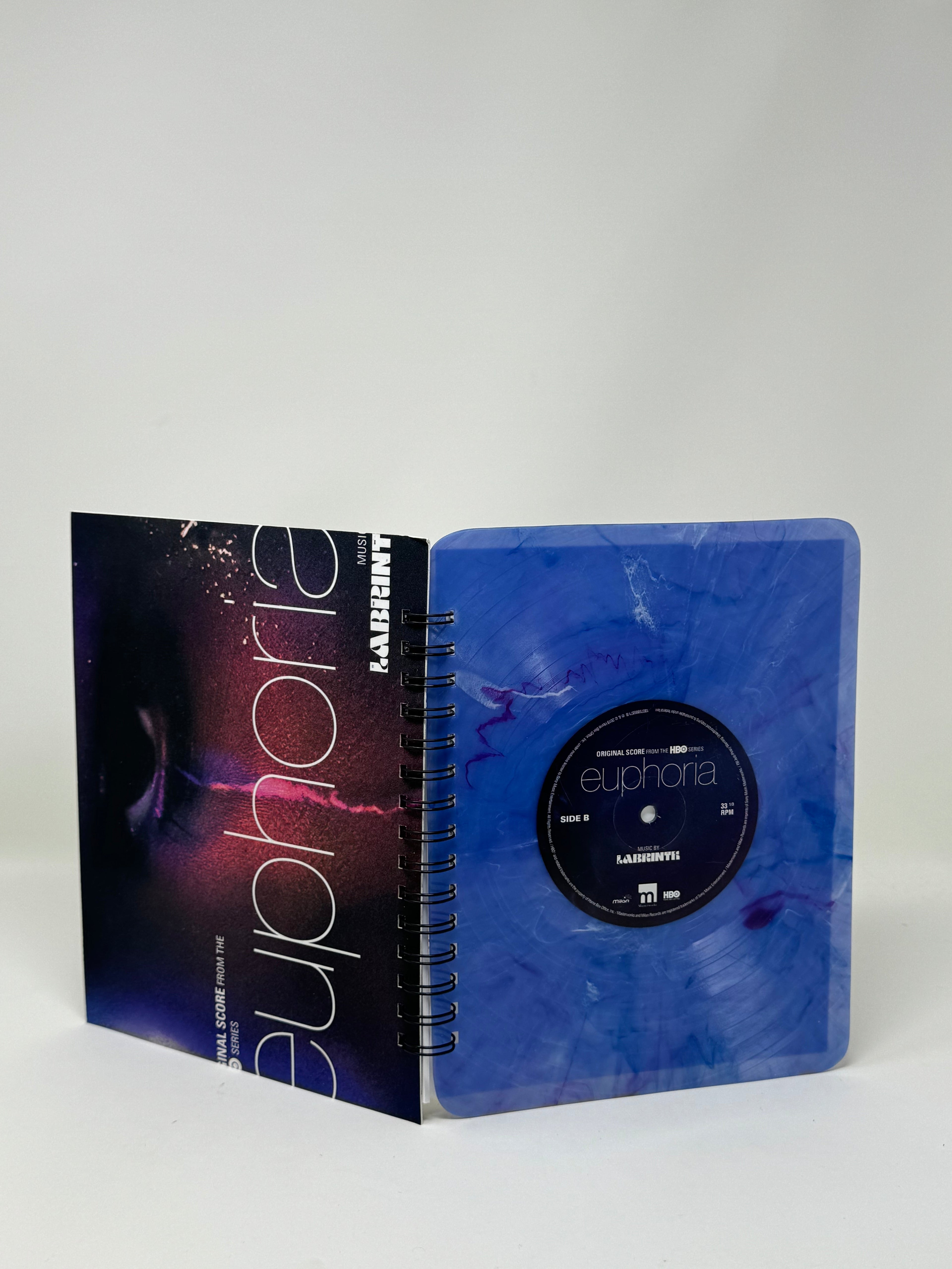Repurposed Vinyl LP Spiral Notebook