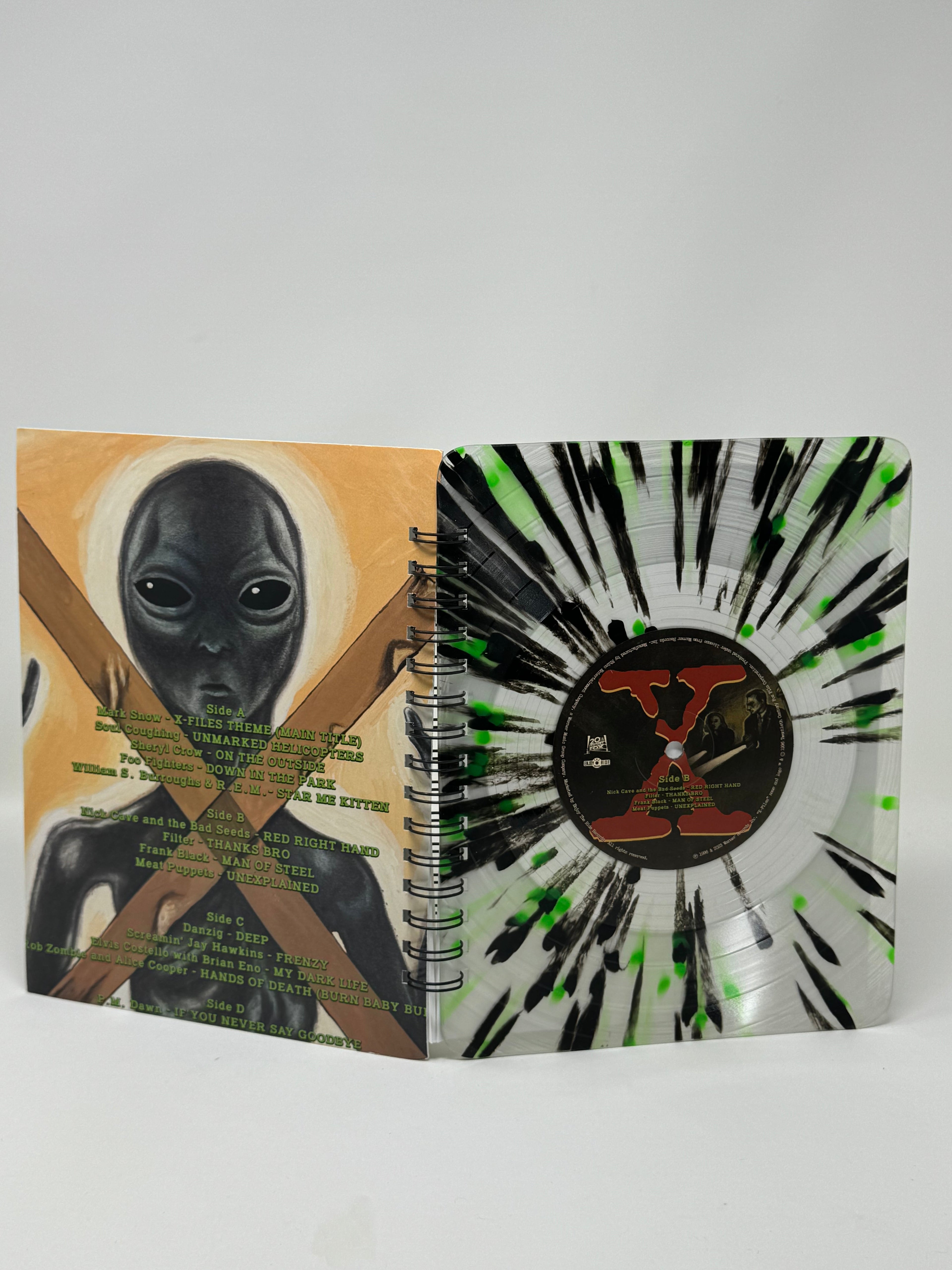 Repurposed Vinyl LP Spiral Notebook