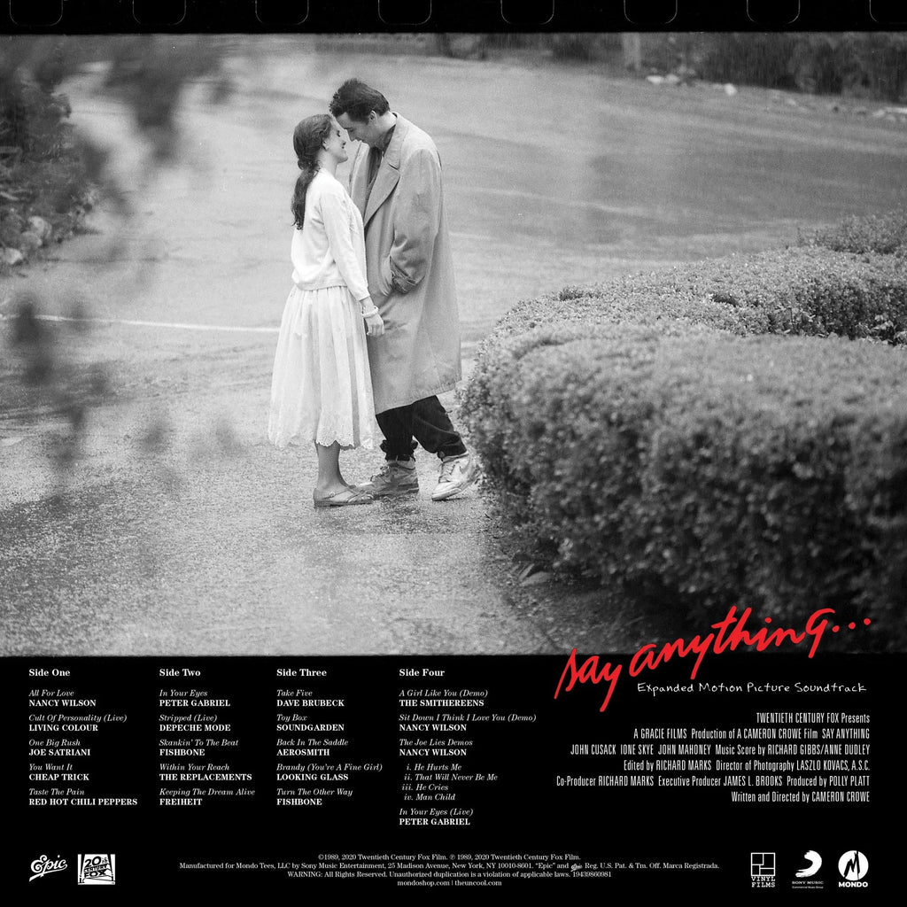 Say Anything - Expanded Motion Picture Soundtrack 2XLP (Distro)