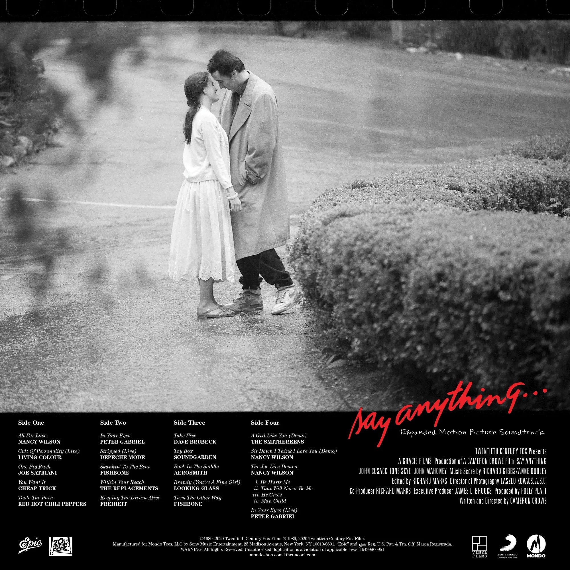 Say Anything - Expanded Motion Picture Soundtrack 2XLP (Distro)