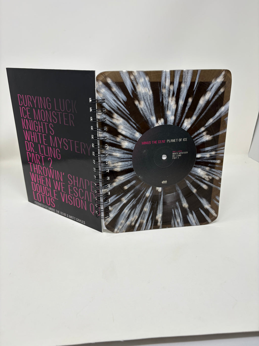 Repurposed Vinyl LP Spiral Notebook