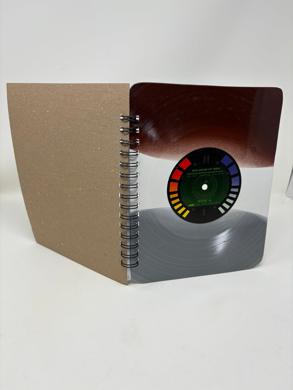 Repurposed Vinyl LP Spiral Notebook