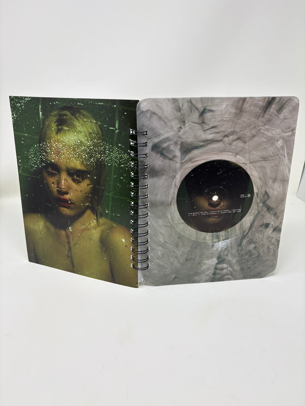 Repurposed Vinyl LP Spiral Notebook