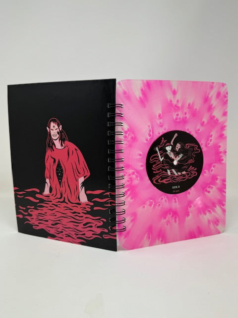 Repurposed Vinyl LP Spiral Notebook