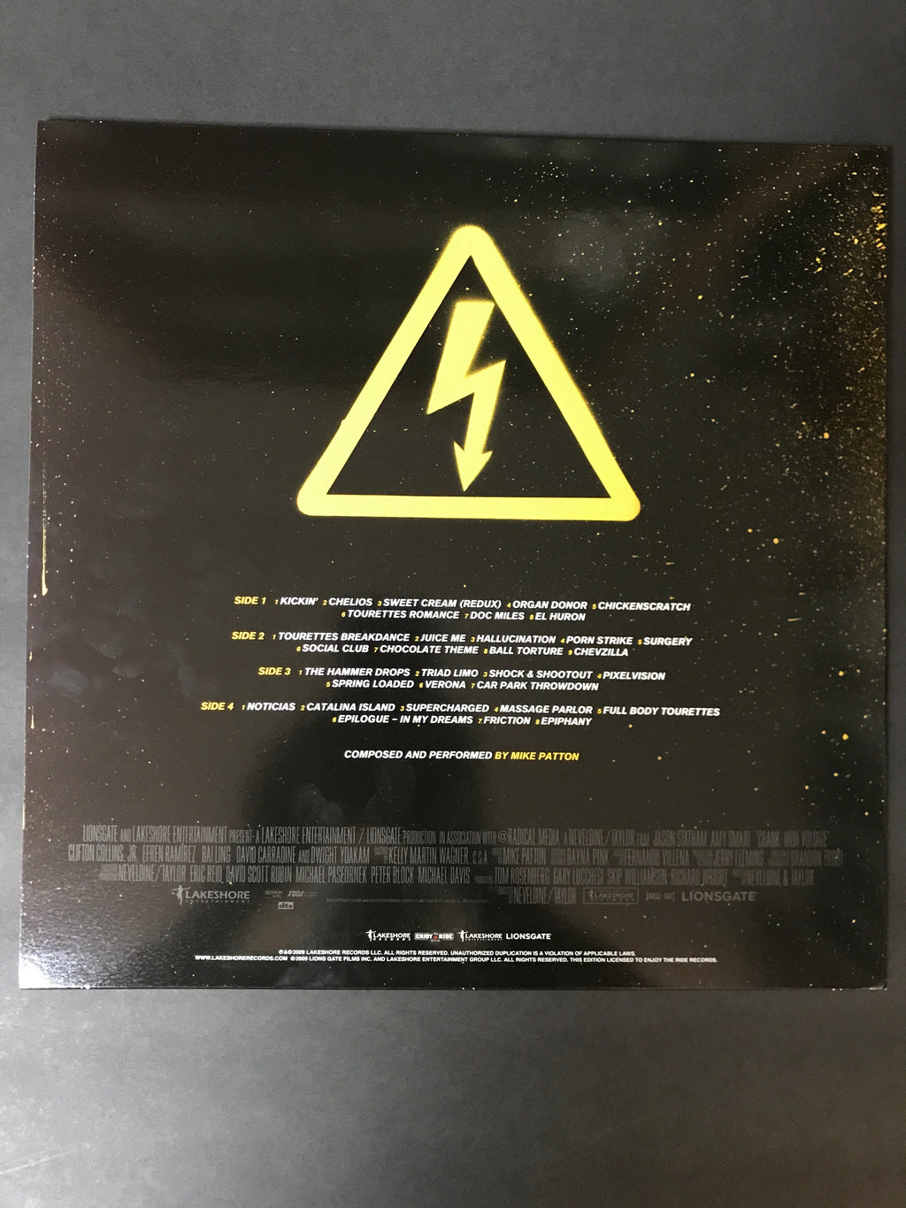 CRANK:HIGH VOLTAGE SOUNDTRACK BY MIKE PATTON 2xLP (ETR060)