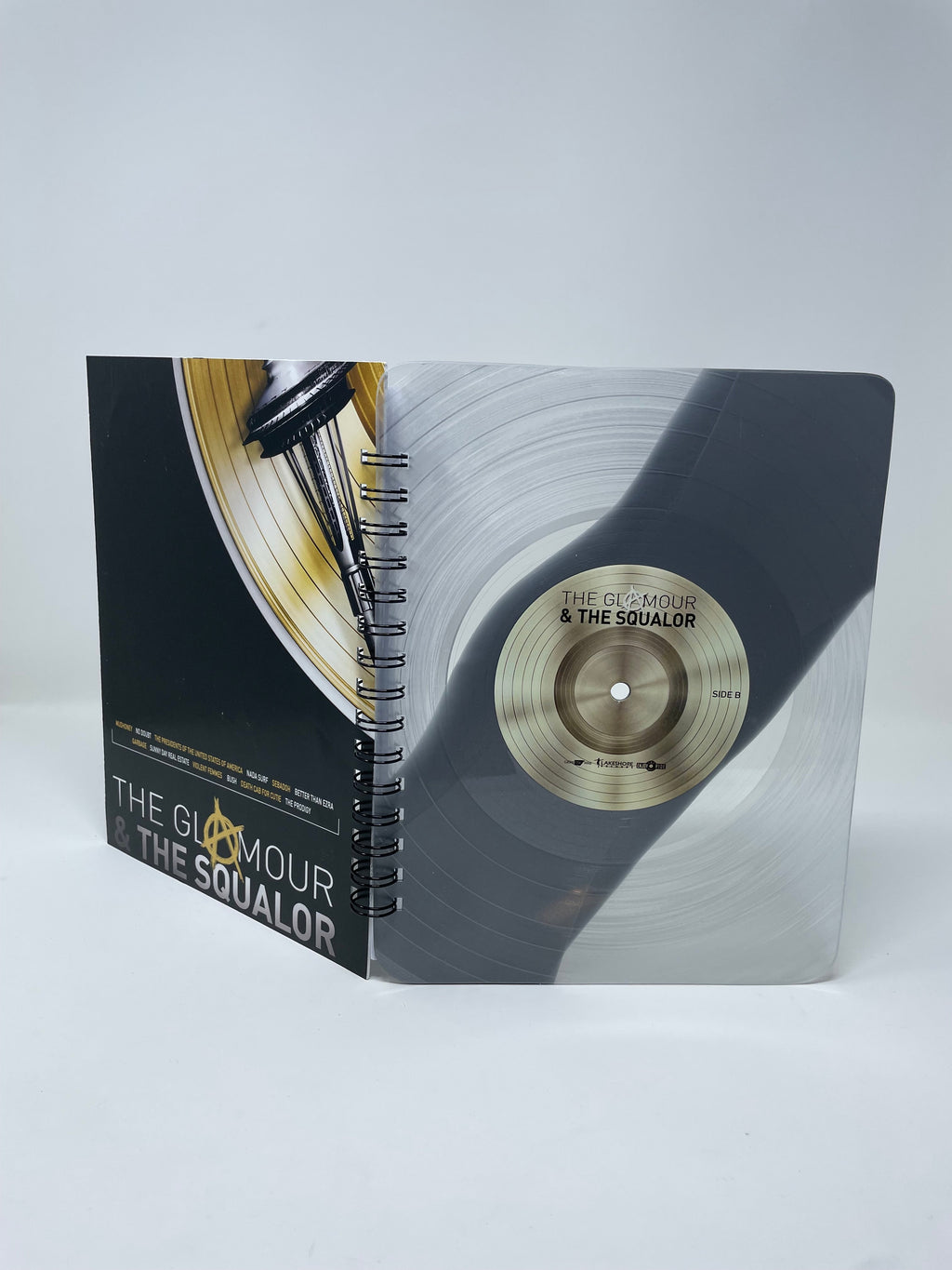 Repurposed Vinyl LP Spiral Notebook