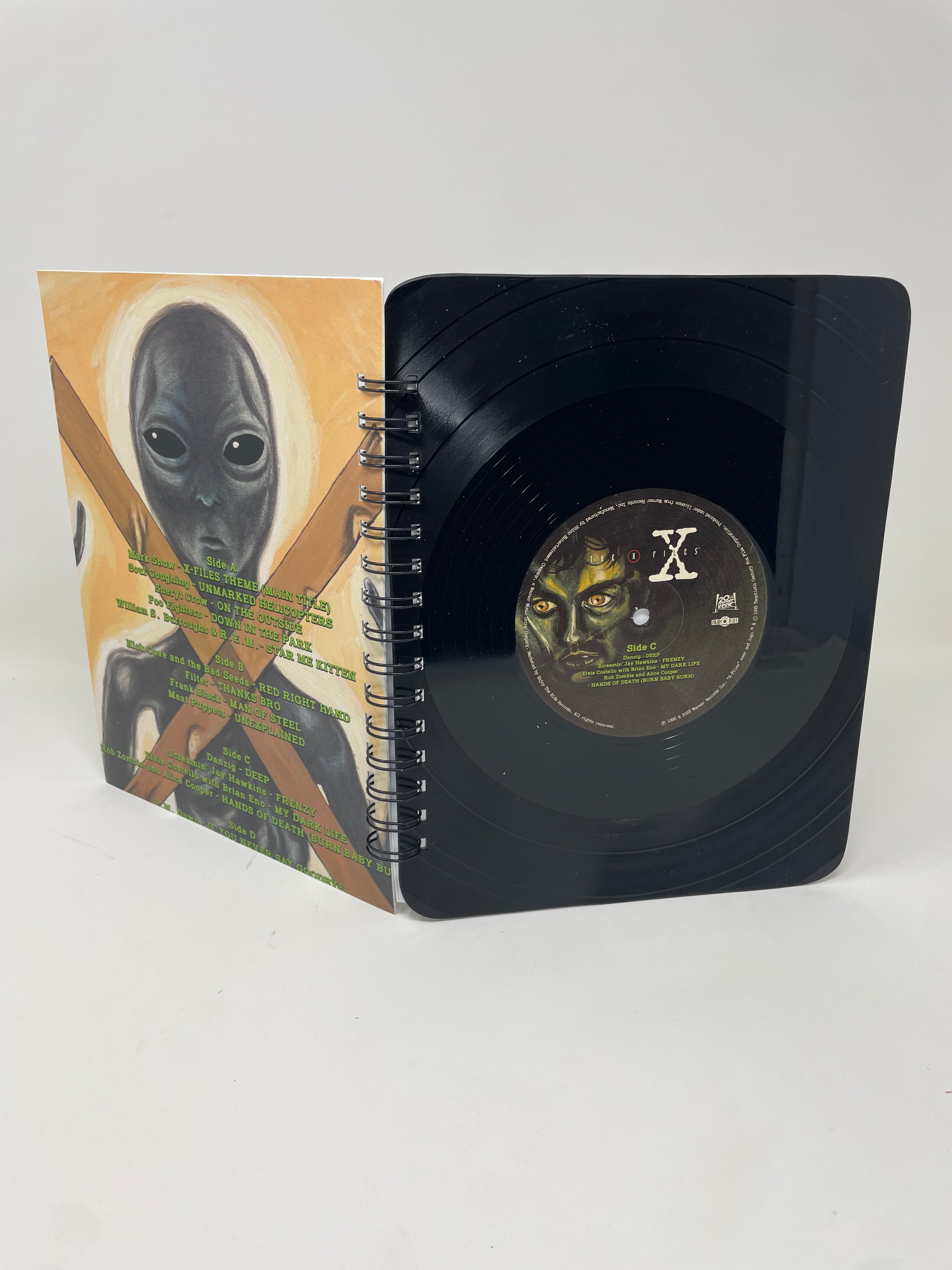 Repurposed Vinyl LP Spiral Notebook