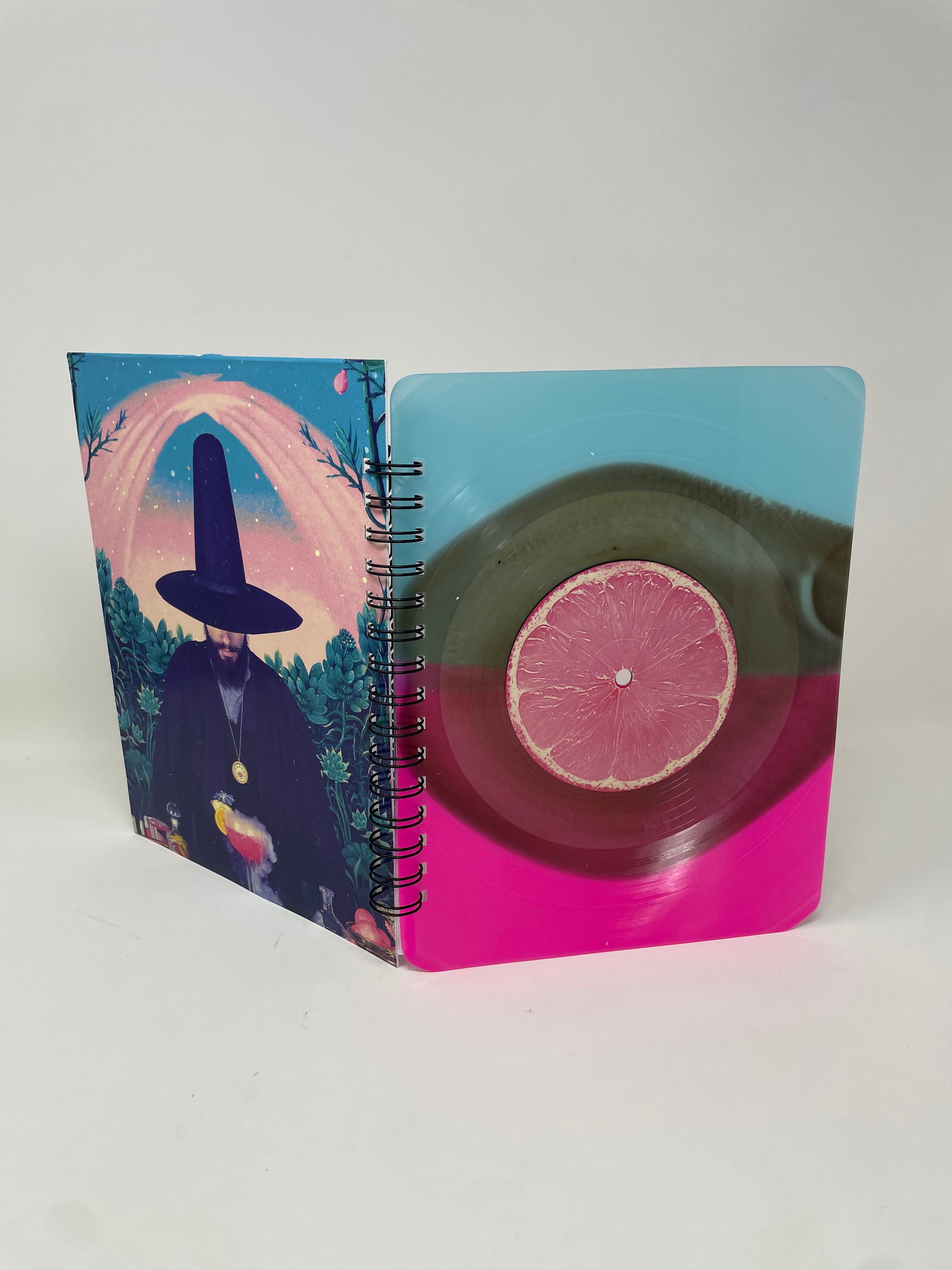Repurposed Vinyl LP Spiral Notebook