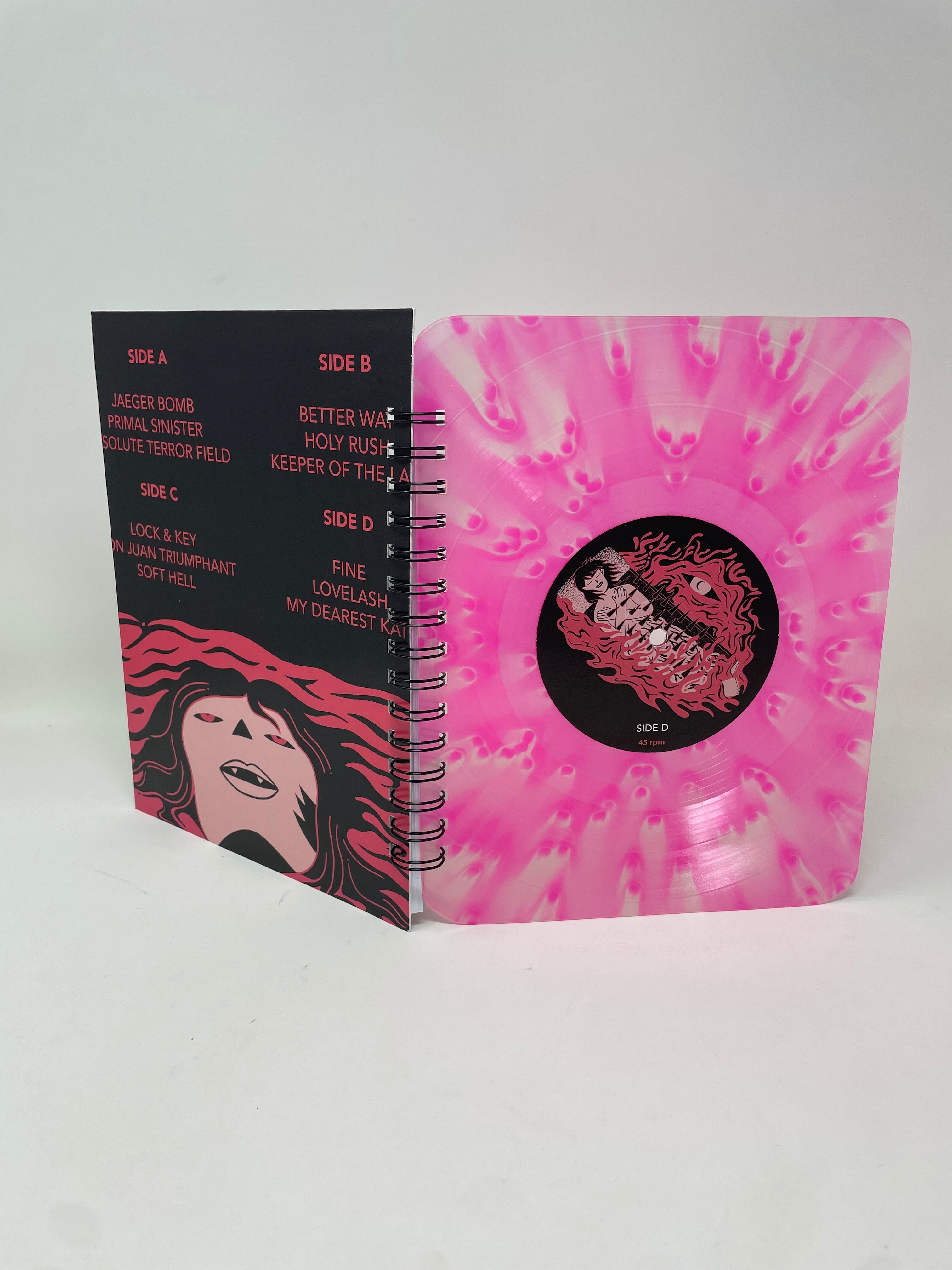 Repurposed Vinyl LP Spiral Notebook
