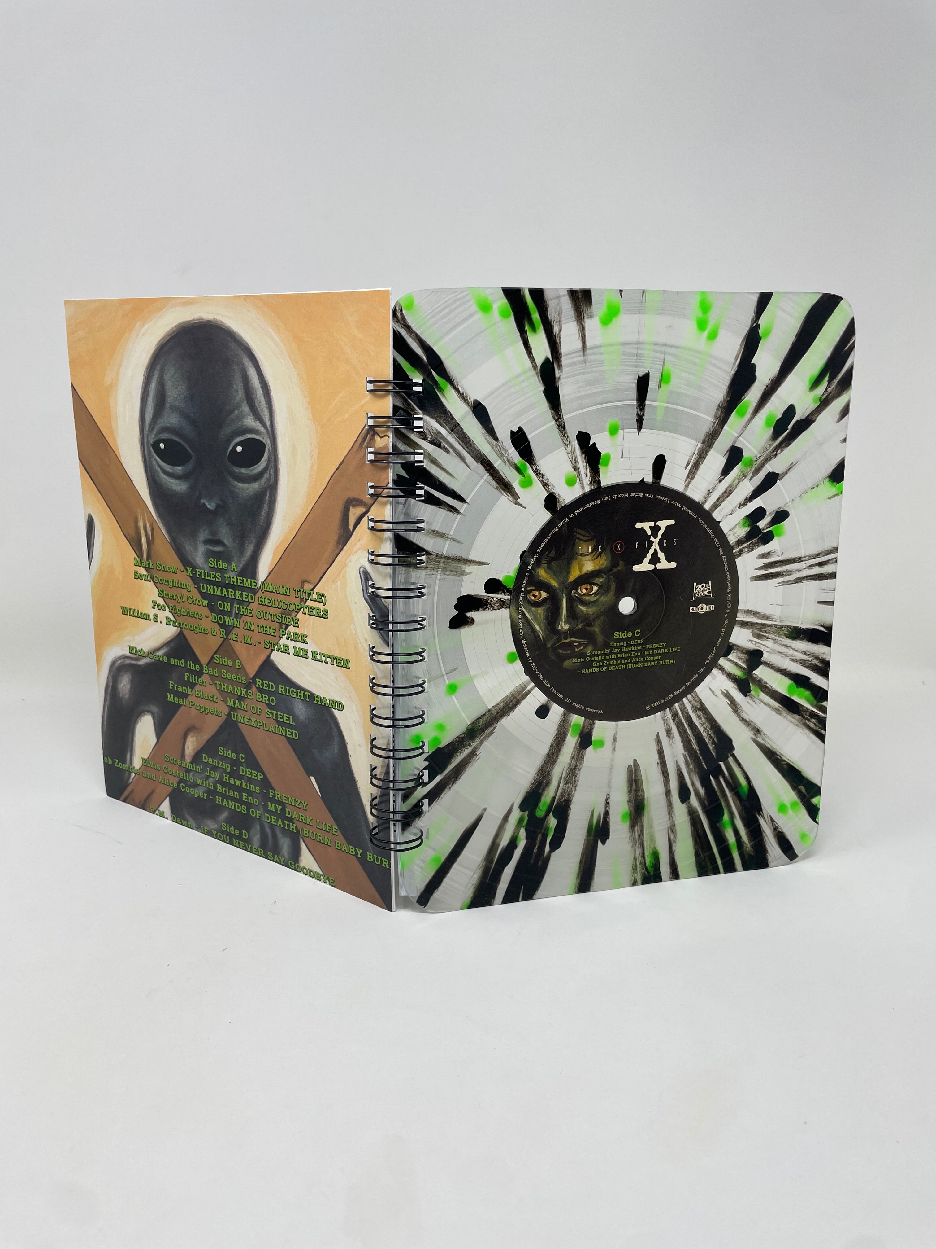 Repurposed Vinyl LP Spiral Notebook
