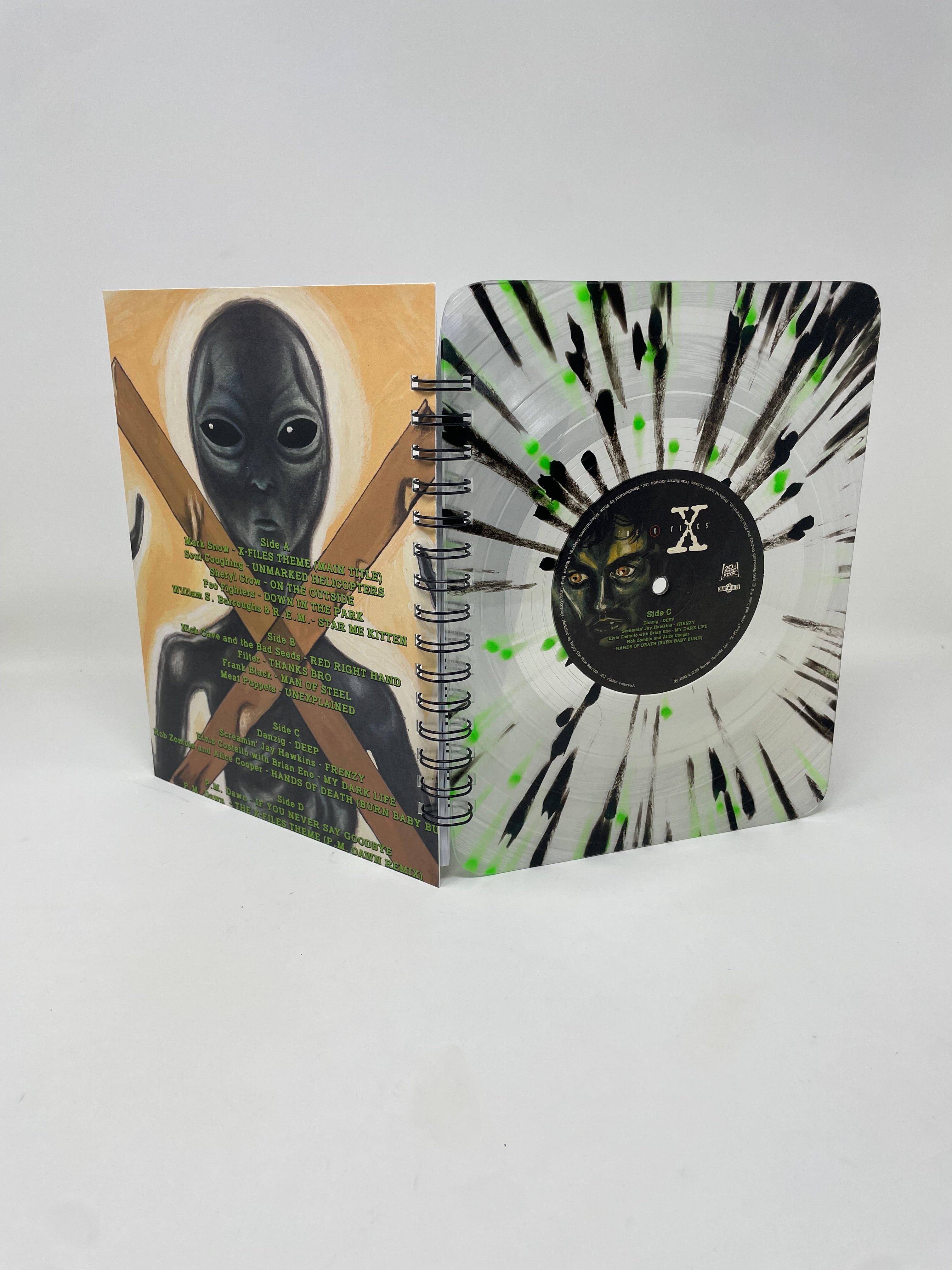 Repurposed Vinyl LP Spiral Notebook