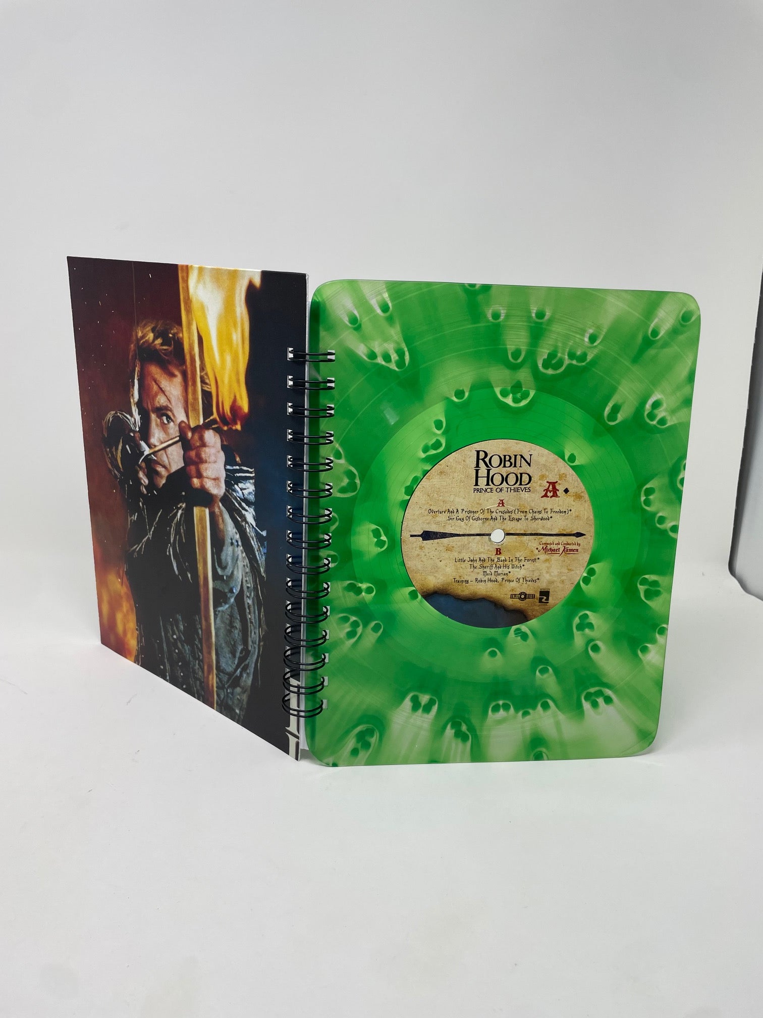 Repurposed Vinyl LP Spiral Notebook