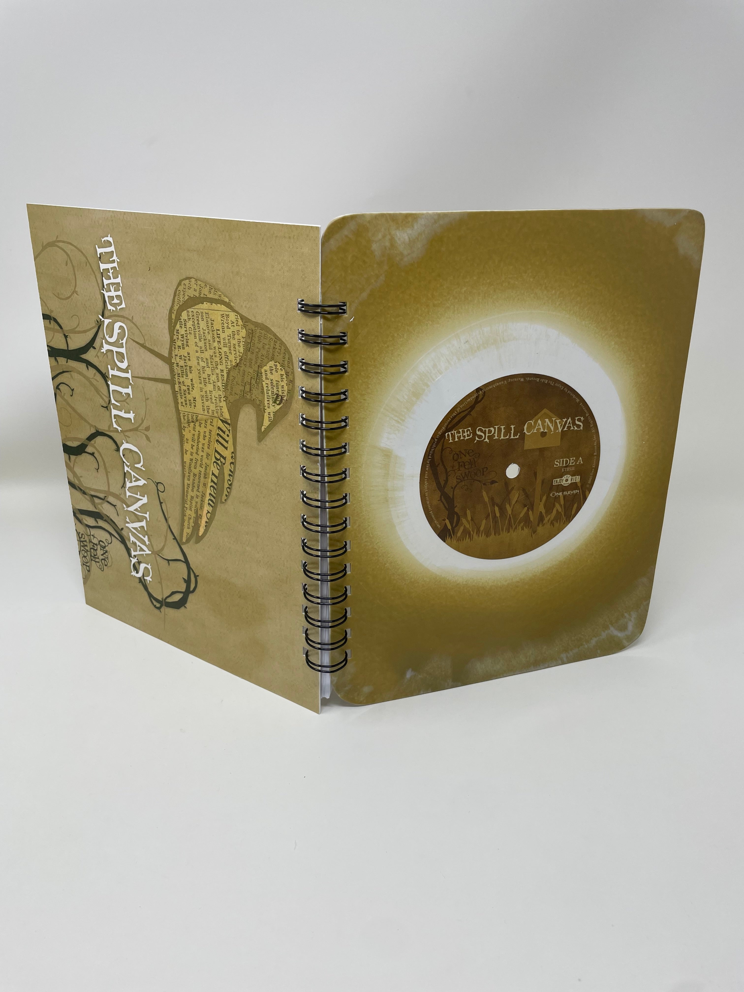 Repurposed Vinyl LP Spiral Notebook