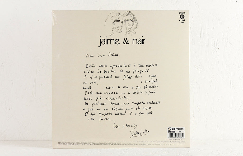 Jaime & Nair – Vinyl LP