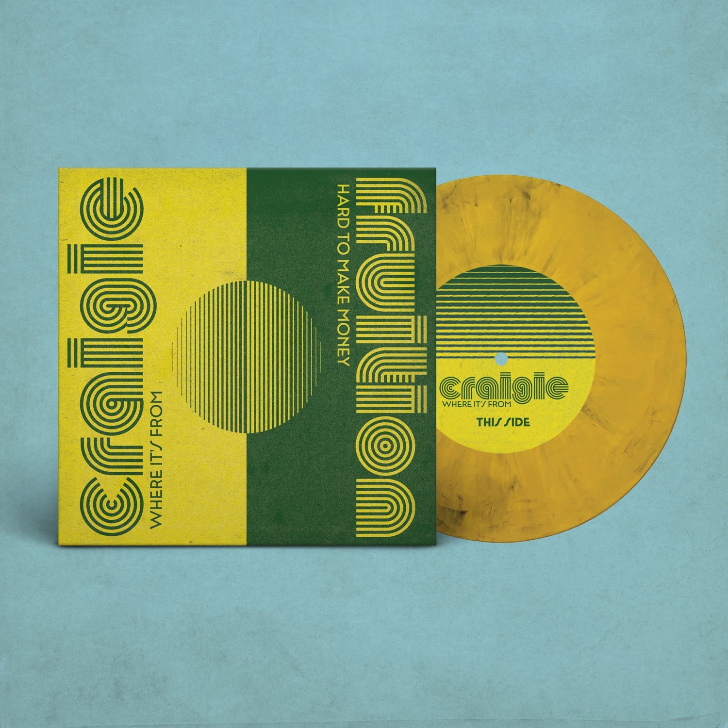 John Craigie x Fruition - Where It's From / Hard To Make Money - Limited Edition 7" Bumble Bee Vinyl