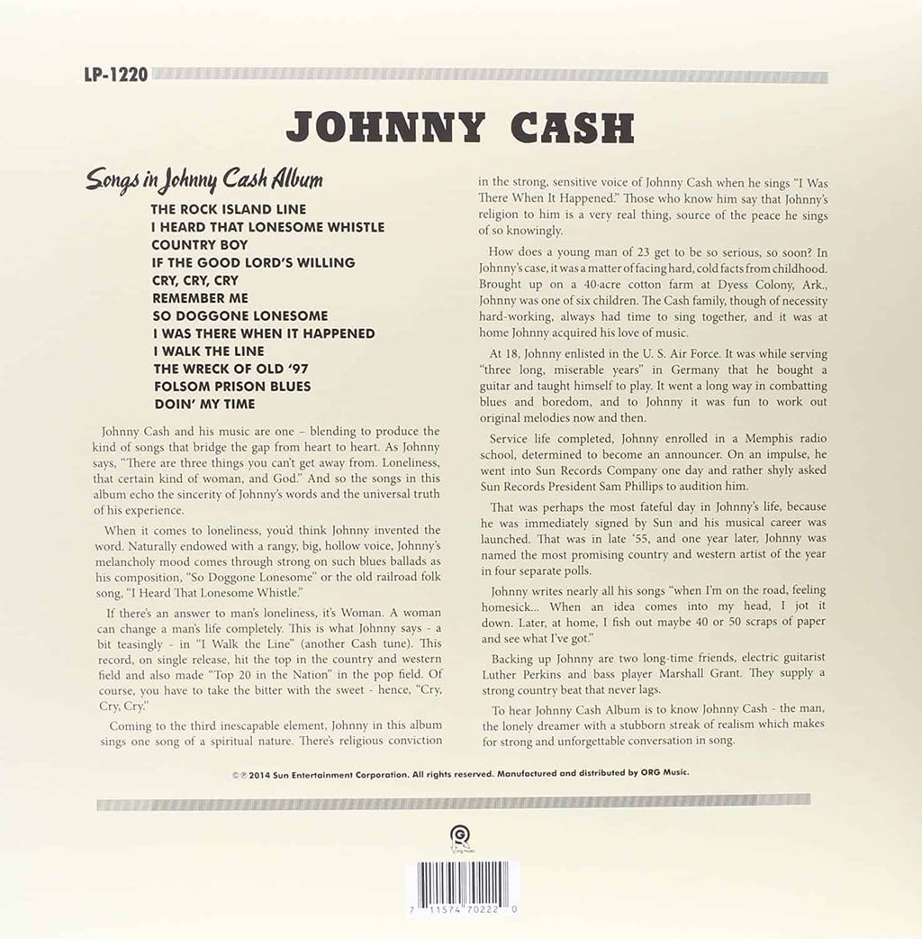 Johnny Cash — With His Hot And Blue Guitar