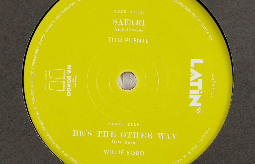Tito Puente – Safari / Willie Bobo – Be’s The Other Way – 7" Vinyl